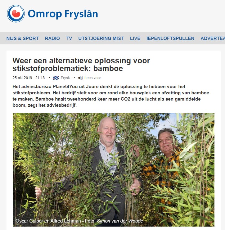 Artikel Omrop Fryslan